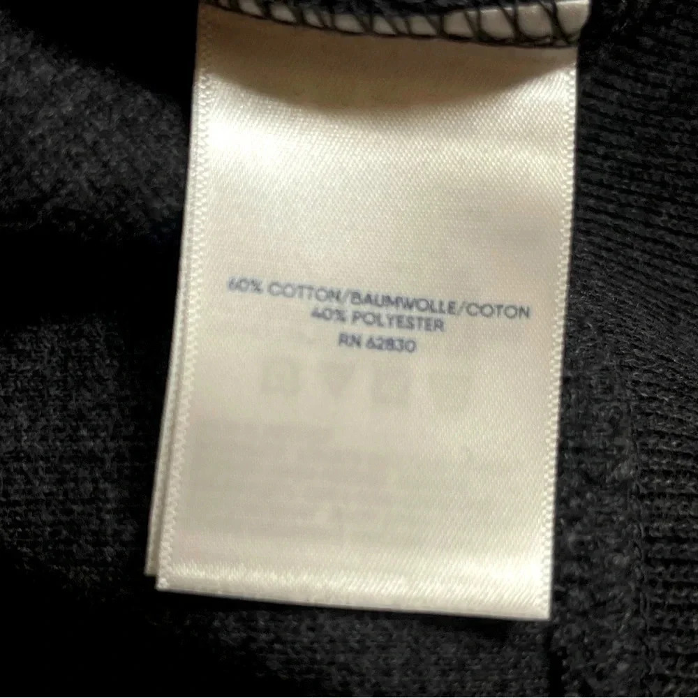 NWT LANDS’ END Charcoal Gray Bedford Rib Quarter Zip Pullover - Size 2XL NWT - Picture 5 of 5